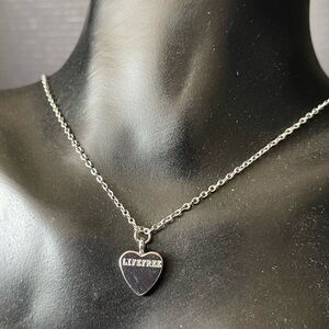 Life free stainless steel silver tone necklace chain